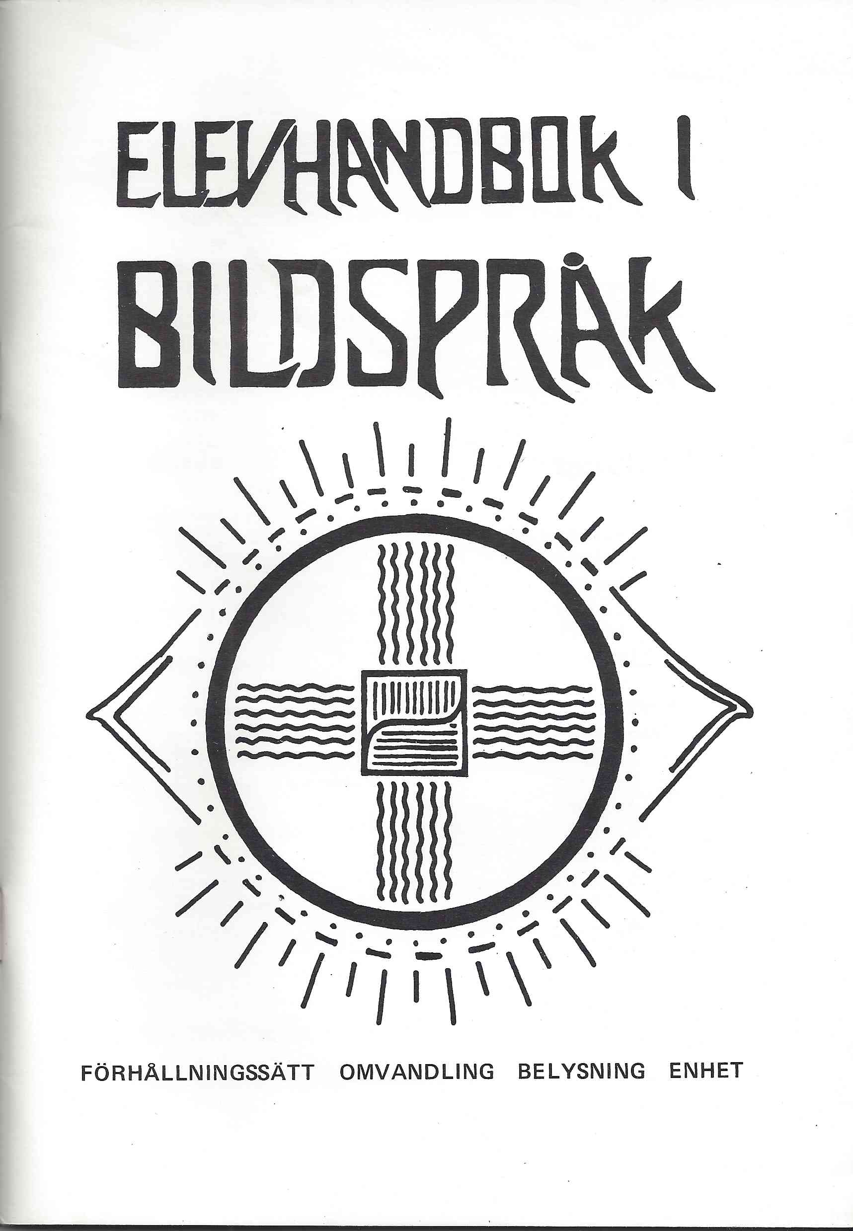 Elevehandbok i Bildspr&aring;k | interior bookcover